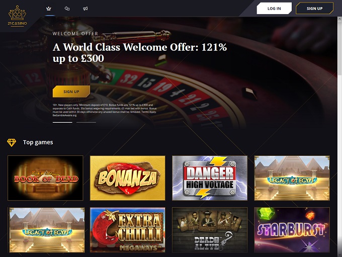 21.com casinon lisenssi