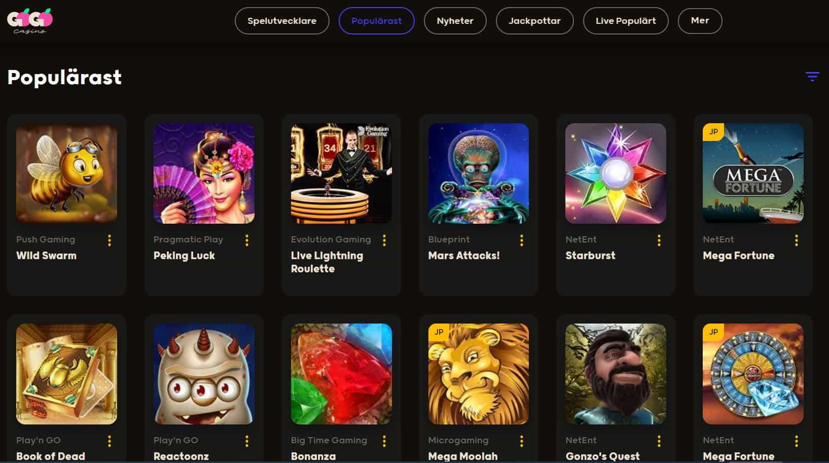 Gogo casino pelit