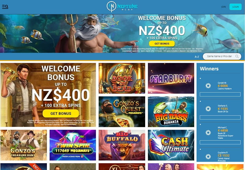 Neptune Play Casino Pelit