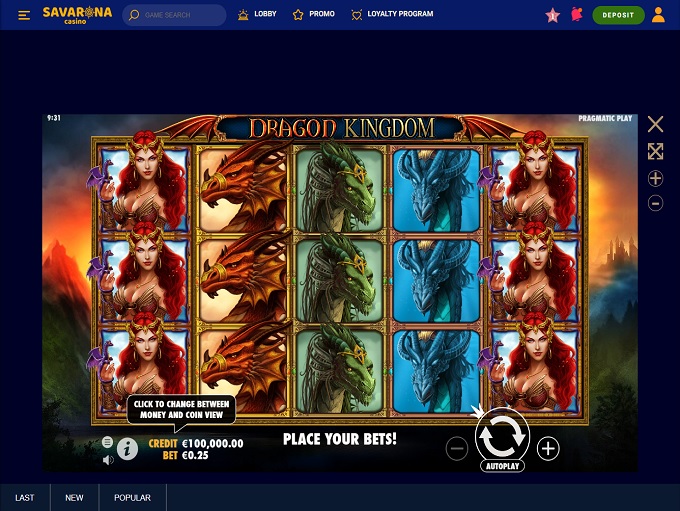 Savarona Casino Pelit