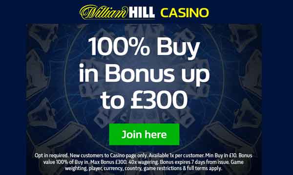 William Hill Casino Bonus