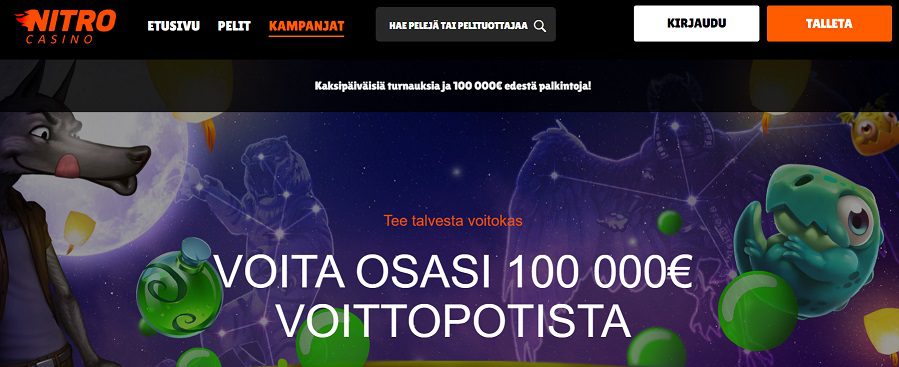 Nitro Casino joulukalenteri