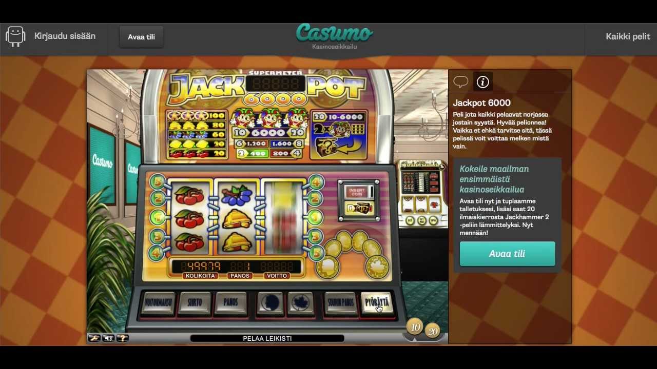 casumo casino kolikkopelit