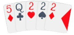 Pokerikädet - kolme samaa