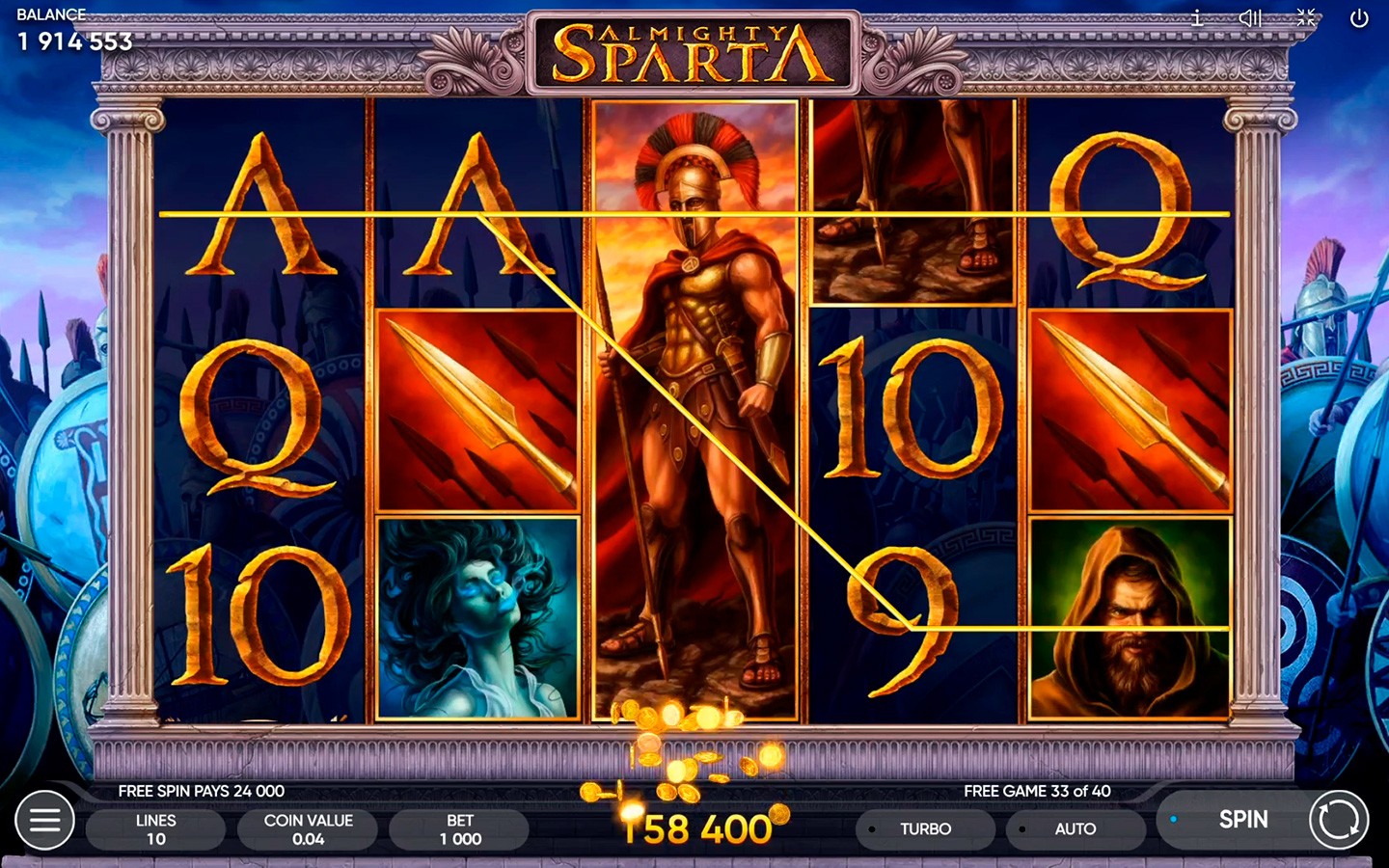 sparta slots