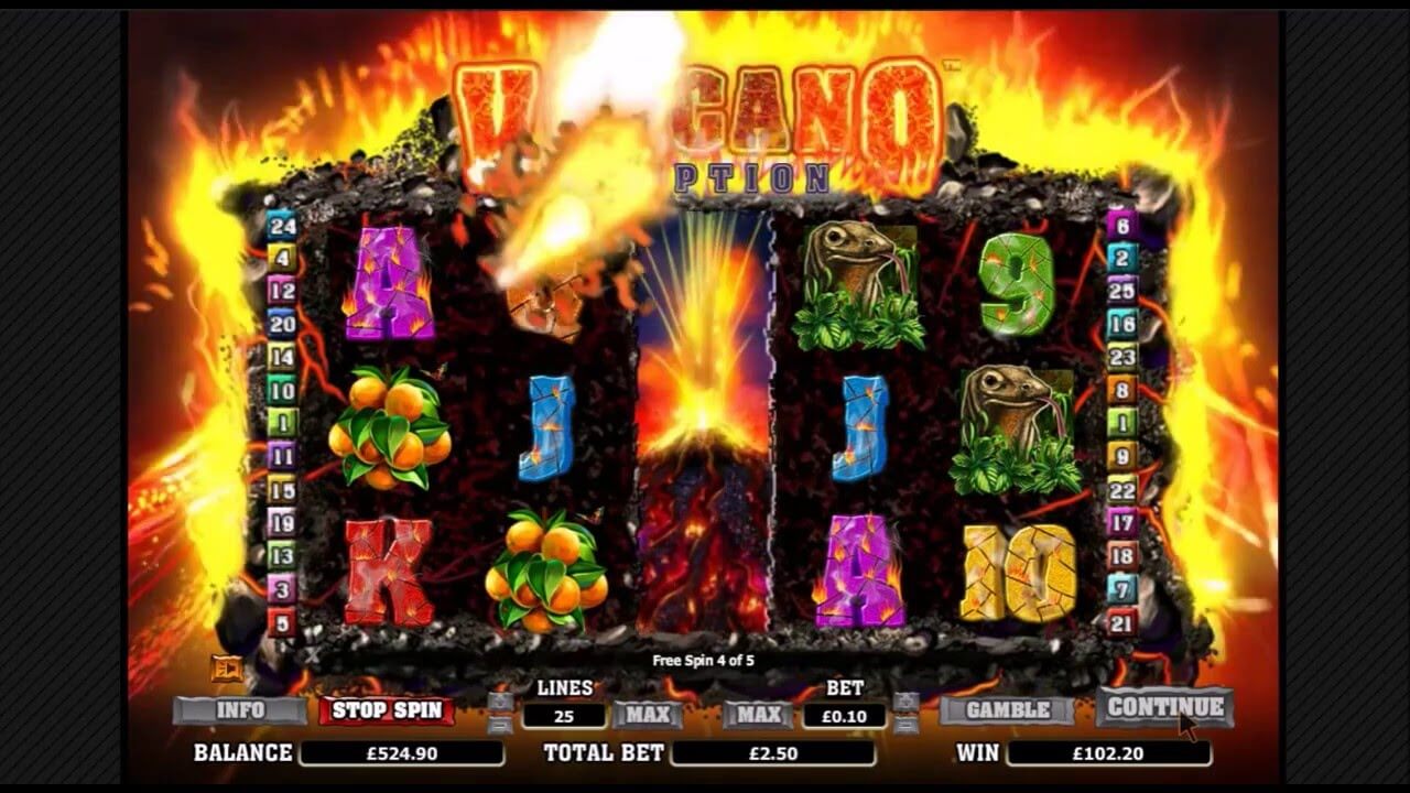 volcano eruption slots