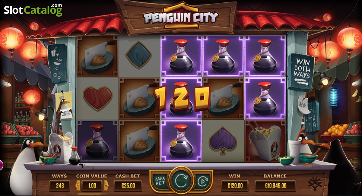 penguin City -hedelmäpeli